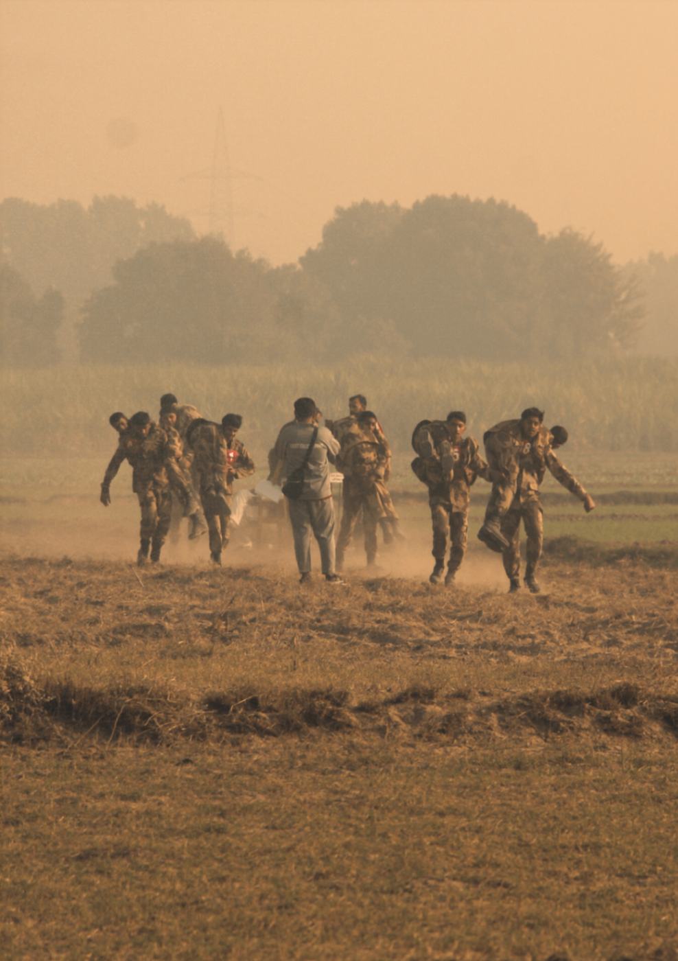 Cadets marching in formation