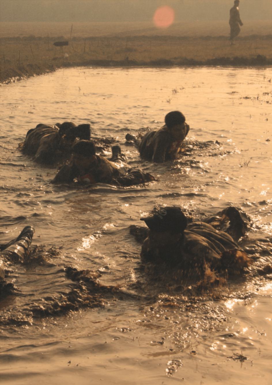 Cadets in obstacle training